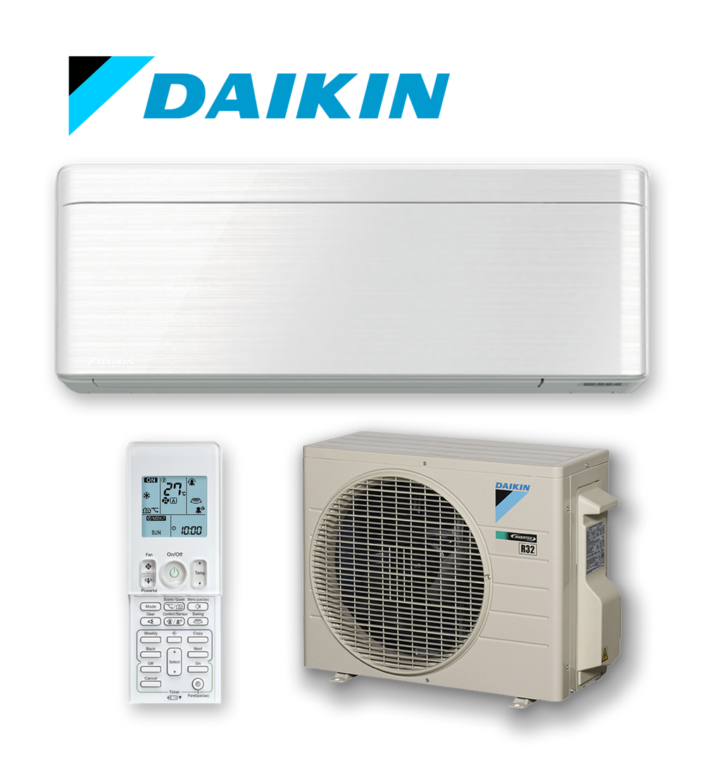 DAIKIN Zena (White Hairline) 5.0kW Reverse Cycle Inverter Split System FTXJ50T-W Built-In Wifi