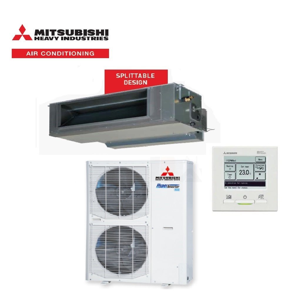 Mitsubishi Heavy Industries FDUA160AVSAWVH 16kW High Static Ducted System 3 Phase | RC-EXZ3A Wired Controller Included