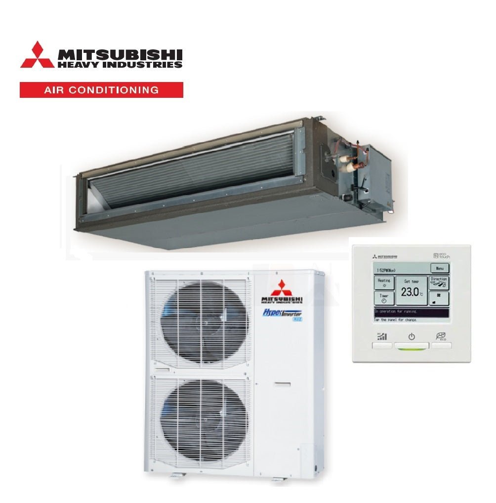 Mitsubishi Heavy Industries FDUA200AVSAWVH 20.0kW High Static Ducted System 3 Phase | RC-EXZ3A Wired Controller Included