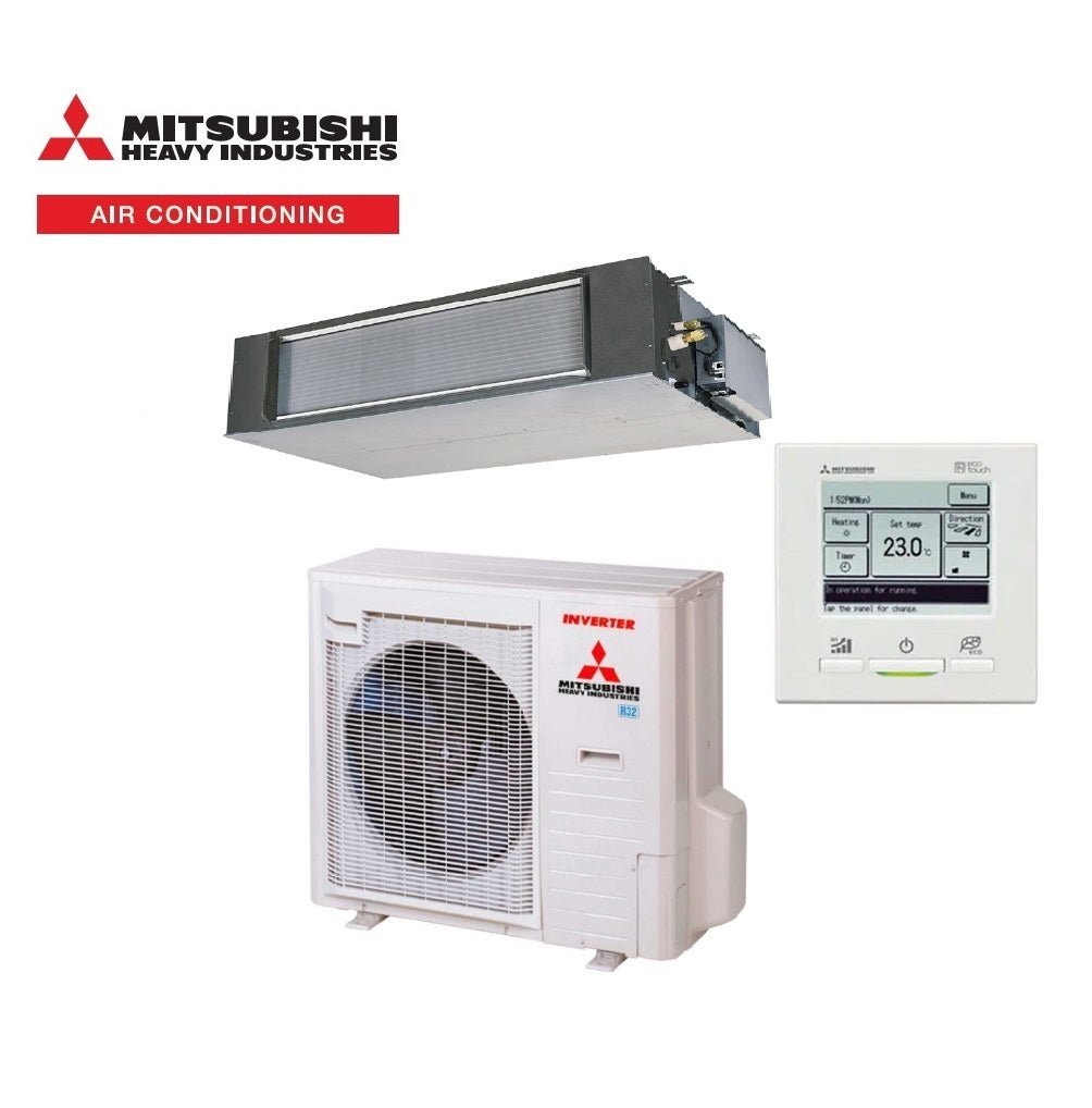 Mitsubishi Heavy Industries Slimline FDU100AVNAWVH 10kW Ducted System 1 Phase | RC-EXZ3A Wired Controller Included