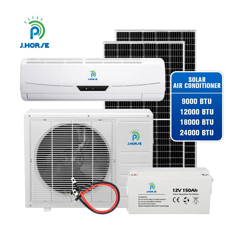 Jhorse China Fcatory Soalr Power Air Conditioner 9000BTU 1HP 0.75Ton for Home Business Use | JHORSE